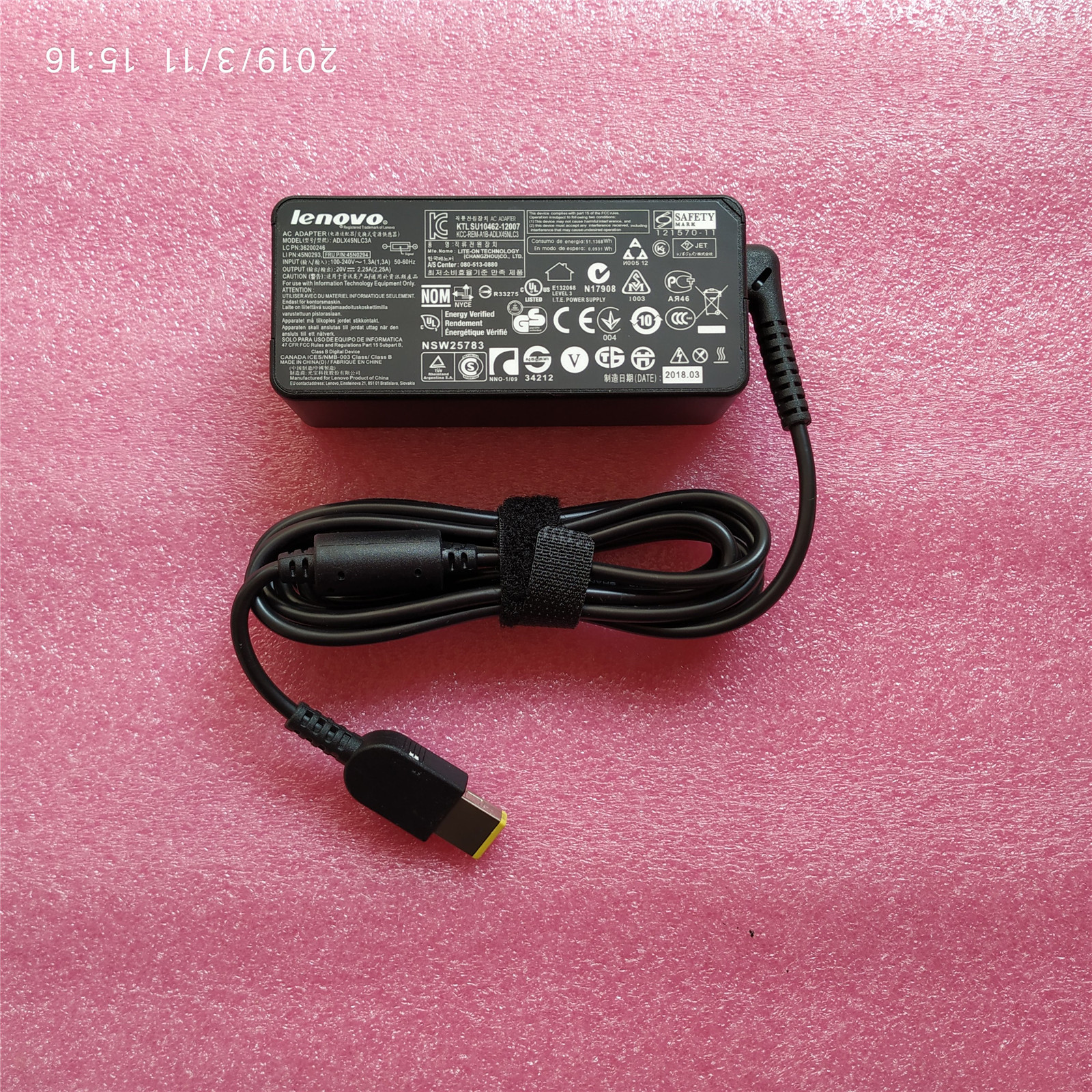 New Original AC Adapter Charger 45W 20V 2.25A For ThinkPad X230s X240 X240s X250 X260 X270 Laptop Power Supply