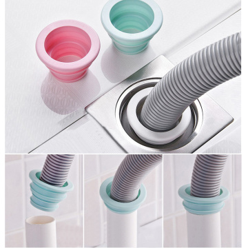 Random color Sewer Pipe Pest Control Anti-odor Deodorant Silicone Gel Seal Ring Washing Machine Pool Floor Drain Sealing Plug