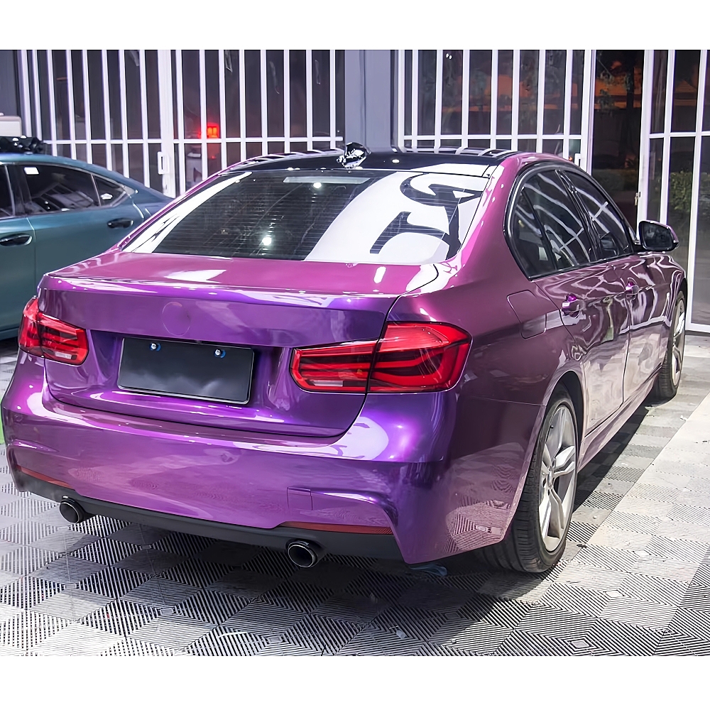 Metal Paint Purple Car Wrapping