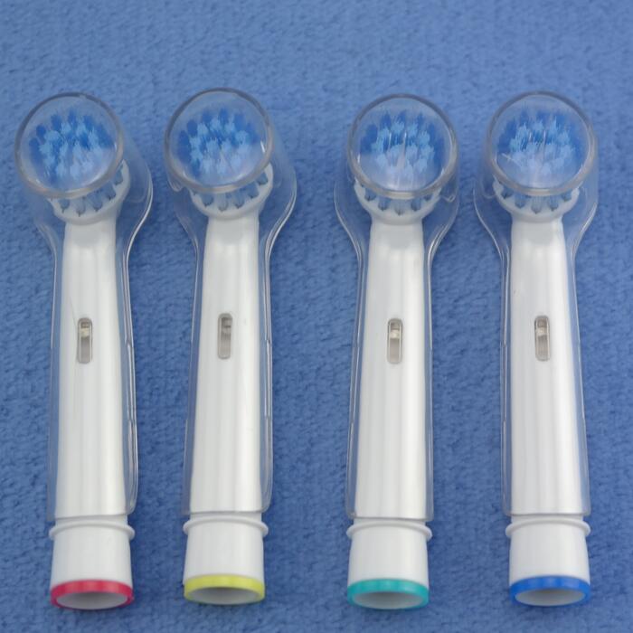 4pcs Electric Toothbrush Heads Brush Heads Replacement for Oral Hygiene B Sensitive EBS-17A For Family Health Use