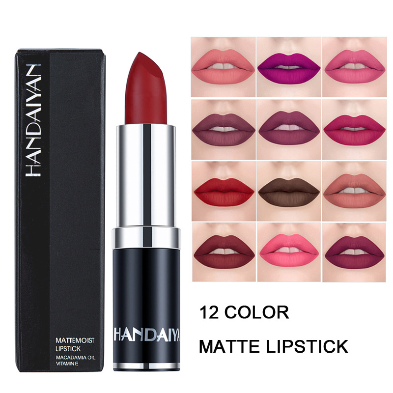 HOT SALE Sexy Lipstick Matte Waterproof Velvet Lip Stick 15 Colors Sexy Red Brown Pigments Makeup Matte Lipsticks Beauty Lips