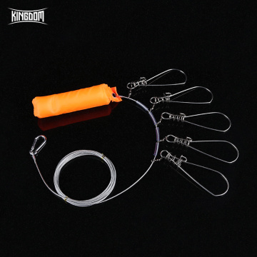 Kingdom 2019 New High Quality Fishing Ropes Fishing Lock Buckle Stainless Steel Live Belt Float Fishing Stringer Fishing Tackle