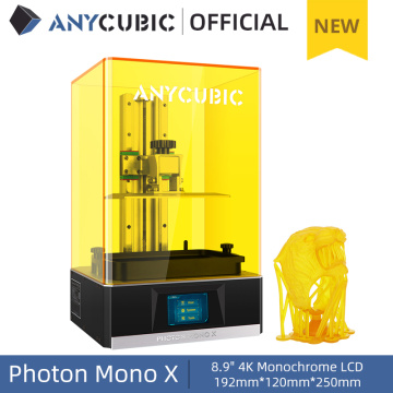 ANYCUBIC Photon Mono X 3D Printer 8.9 inch 4K Monochrome LCD UV Resin Printers 3D Printing High Speed APP Control SLA 3D Printer