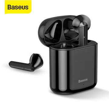 Baseus TWS Bluetooth Earphone W09 Intelligent Fingerprint Touch Control Wireless with Stereo Bass Sound Smart Connect HD Headset