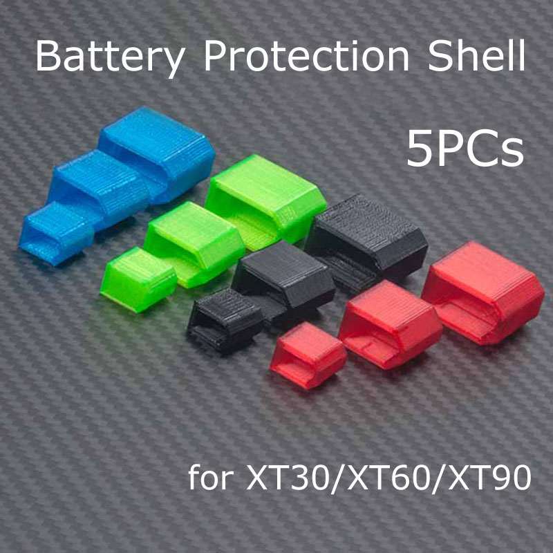 5PCs XT30 XT60 XT90 3D Printing Lipo Battery Plug Anti-spark Fireproof Protection Shell Protective Case Sparkproof for RC FPV
