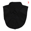 Women Shirt Fake Collar White Black Vintage Detachable False Collar Blouse Lapel Elastic Collar Tie Women Clothes Accessories