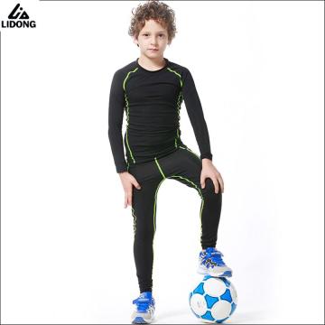 New Kids Compression Running Set Pants Shirts Youth Boys Quick Dry Football Soccer Basketball Sport Skinny Tights Leggings