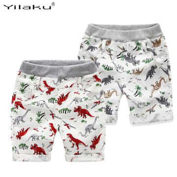 Loose Boys Shorts Summer Children Beach Wear Dinosaur Pattern Boys Bottom Pants 2~7 Ages Kids Boys Character Sports Shorts CI031