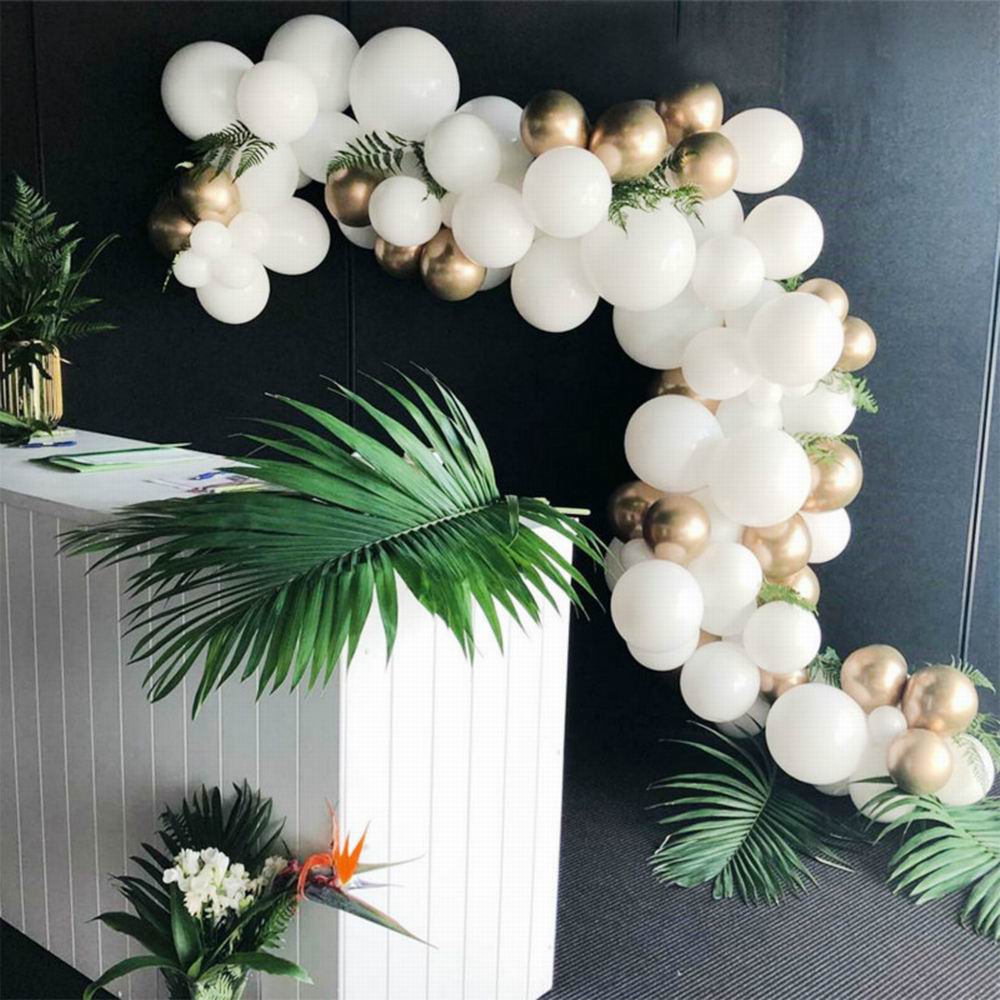 Giant Macaron White Balloon Garland Arch Kit Wedding Balloon Bride Bridal Wedding Party Background Photography Birthday Decor