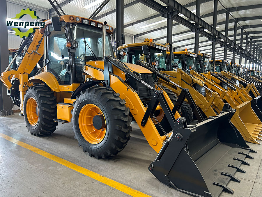 Wheel backhoe loader excavator photo