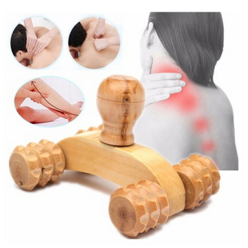 1 Pc Wood Massager Roller Body Foot Reflexology Shiatsu Therapy Meridians Massager Health Care Hot Sale