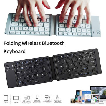 Bluetooth Keyboard Light And Handy Bluetooth 3.0 Folding Keyboard Foldable BT Wireless Keypad For Phone Laptop Gaming Keyboard