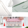 Refrigerator Food Storage Box Kitchen Accessories Organizer Fresh Box Dumplings Vegetable Egg Holder Stackable Microwave