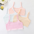 Girls' underwear development period solid color vest girls pure cotton kids 8-12-16 years old children girls bra