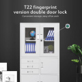 1PC Keyless Mini Fingerprint Cabinet Lock Biometric Electric Lock 20 USERS One-touch Security Smart Lock For Cabinet Drawer Safe