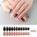 2021 Christmas Designs False Nails 24Pcs/box Acrylic Full Cover Artificial Fake Nails DIY Christmas Tree Snowman False Nail Art