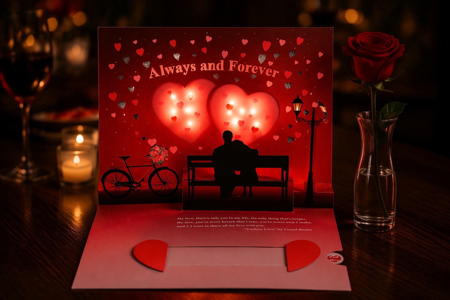 valentine pop up card