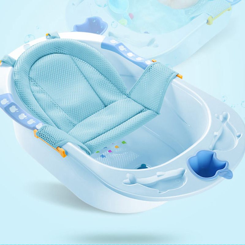 1pc Portable Baby Non-Slip Bath Tub NewBorn Air Cushion Bed/Chair/Shelf baby bath net Shower Cute Animal Cartoon Baby Bath Pad