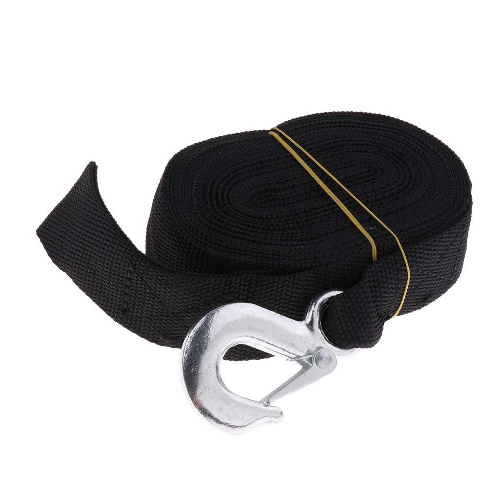 Boat Winch Trailer Replacements Webbing Strap with Heavy Duty Hook 7m x 50mm