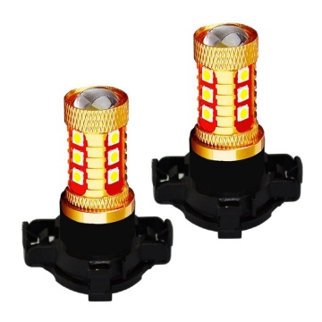 2pcs White Yellow Amber PY24W 5200s 3030 LED Bulb Auto Front Turn Signal Light Rear Direction Indicator Lamp Car Light Source 2X