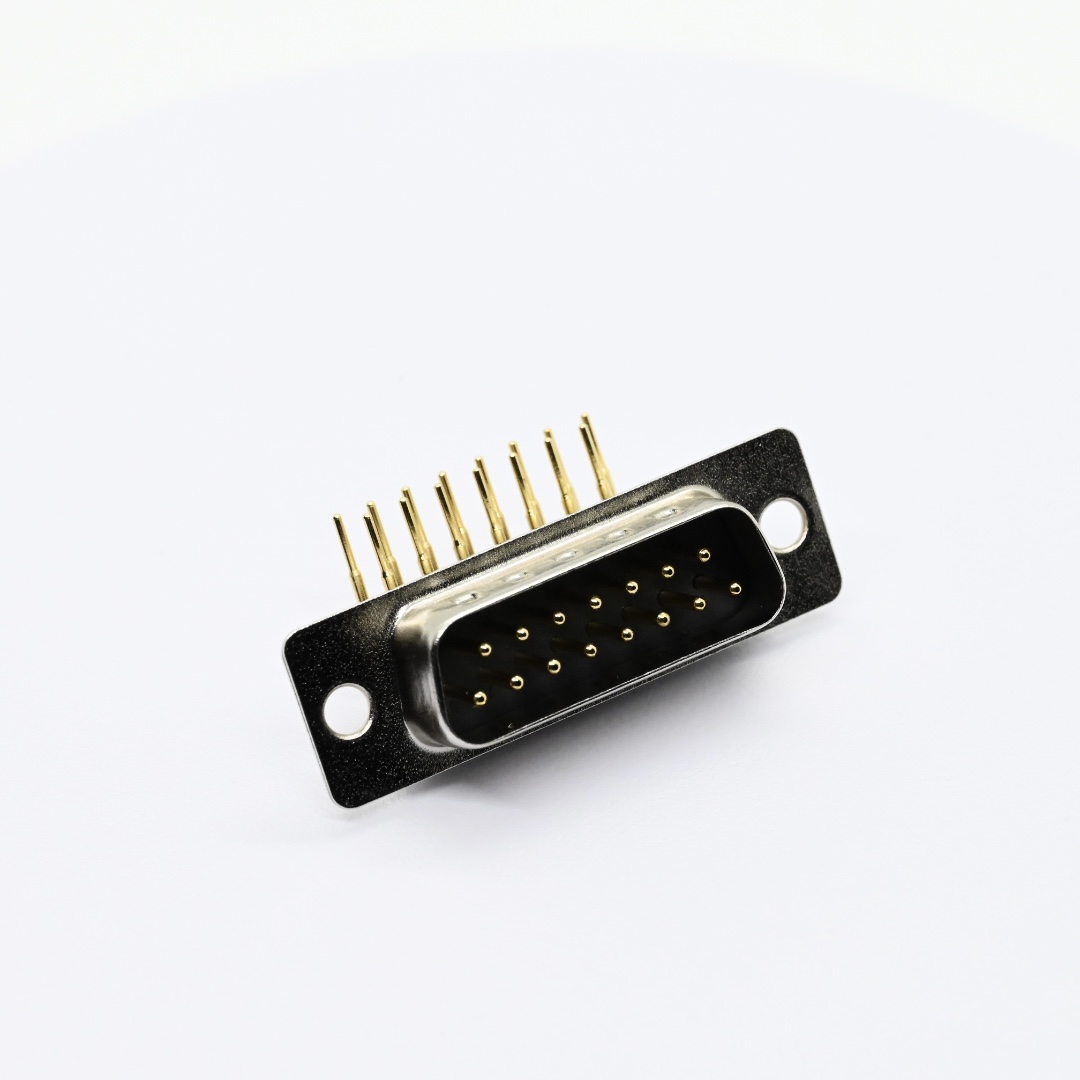 MDR02-M15ABG0+Right Angle D SUB Male Machine Pin Connector（1）
