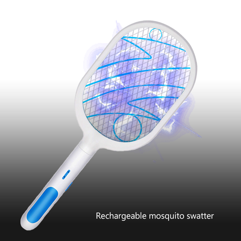 3000V Electric Insect Racket Swatter Zapper USB 1200mAh Rechargeable Mosquito Swatter Kill Fly Bug Zapper Killer Trap Dropship