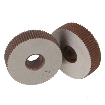 2Pcs Gear Hob Straight grain 1.2mm Wheel knurl HSS wheel Knife Knurled Lathe Embossing wheel Machine Tools Accessories