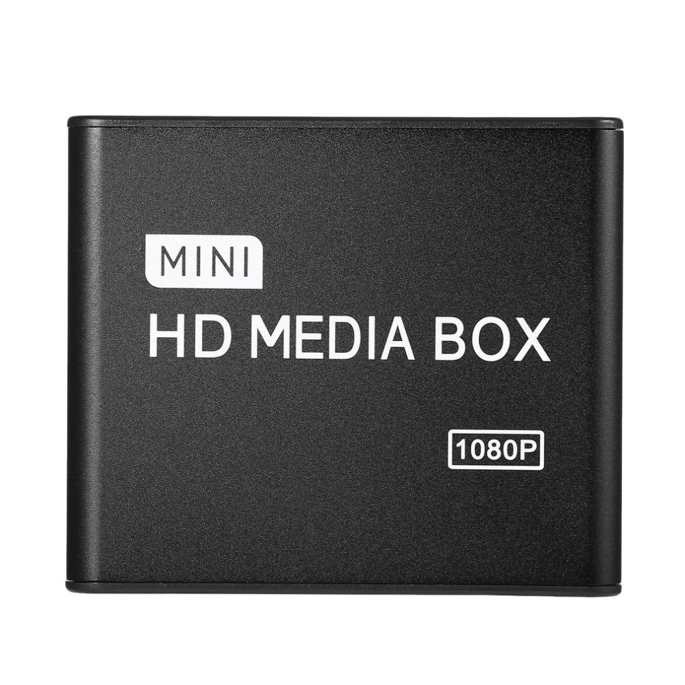 Mini Media Player Box TV Video Multimedia Player Full HD 1080P USB Remove Support MKV RM-SD USB SDHC MMC HDD-HDMI AU EU US Plug