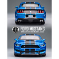 1:32 High Simulation Supercar Ford Mustang Shelby GT350 Car Model Alloy Pull Back Kid Toy Car 4 Open Door Children's Gifts Baby