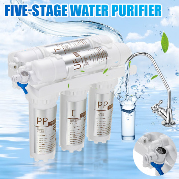 5pc/set 3+2 Ultrafiltration Drinking Water Filter System Home Kitchen Water Purifier With Faucet Tap Water Filter Cartridge Kits