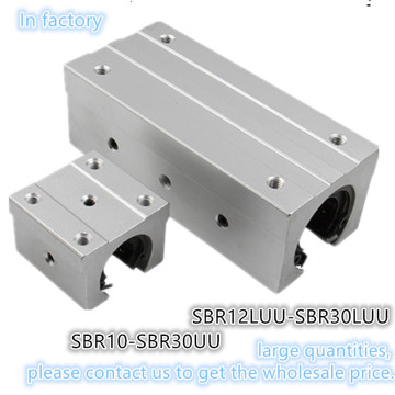 SBR10UU SBR12UU SBR16UU SBR20UU SBR25UU SBR12LUU SBR16LUU SBR20LUU SBR25LUU sbr20 linear rail sliding bearing block for CNC