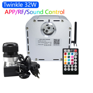 New 32W Twinkle RGB 4 level-speed Smart APP Control LED Fiber Optic Light Engine for Starry Sky Effect Ceiling