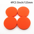 4x 125mm 5 Car Polishing Buffing Pad Flats Sponge Polishers Buffer Pads Clean