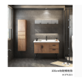 All solid wood bathroom cabinet modern simple Nordic floor type lavatory basin wash basin cabinet wash basin toilet