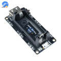 Dual 16340 lithium Battery Charger Module with USB Battery Power Bank Balance Charger Holder Board For Arduino UNO R3