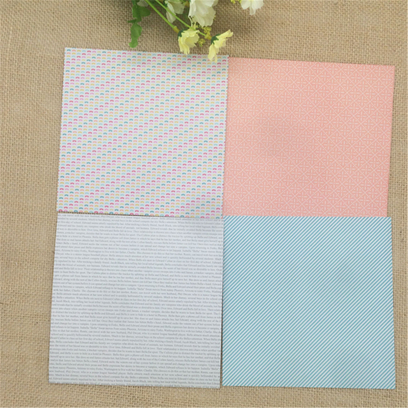 24 Sheets Lost on a Book Scrapbooking Pads Paper Origami Art Background Paper Card Making DIY Scrapbook Paper Craft