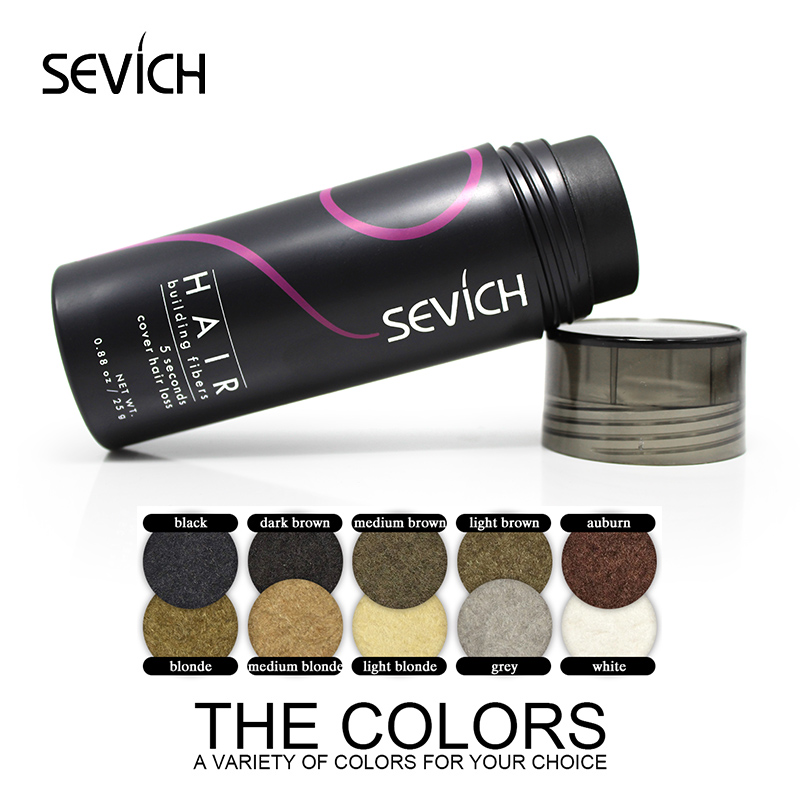 sevich 25g keratin hair building fiber Thickening hair spray powder for hair loss hair growth care product Instant Wig Regrowth