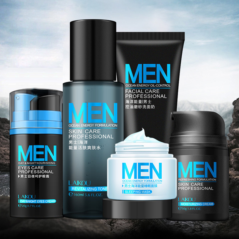 Men skin care set Man's Cream eye cream Serum Skin Care Whitening Acne Treatment Moisturizing Face Care Repair Oil Control 5pcs