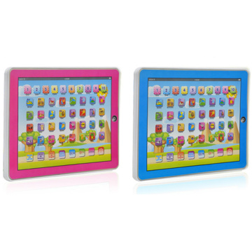 Spanish Learning Machine Kid Laptop Computer with LED Music Spanish Alphabet Pronunciation Learning Education Toys Computer