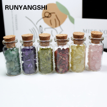 Runyangshi 17 Types Natural Quartz Crystal Stone Crystal Gravel Wishing Bottle Gemstone Natural Quartz Stones Chip Mineral