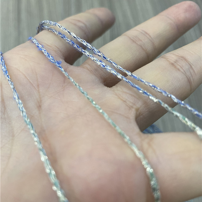 New 500g beautiful shiny Colourful Gold silver silk Tubular Metallic yarn skein crochet yarn for knitting sewing thread X5238
