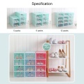 Hot Drawer Organizer Shoe Boxes Stackable Floding DIY Shoe Drawers Storage Container Organizers