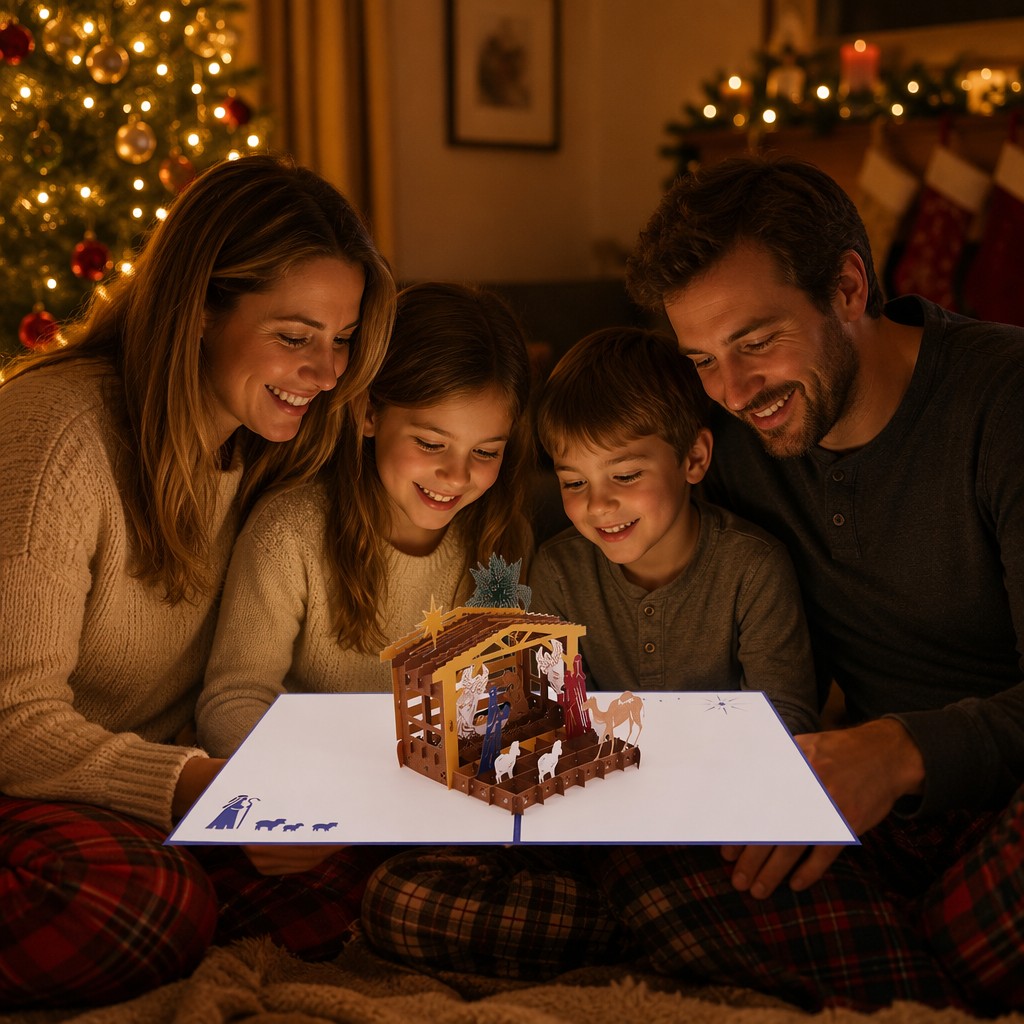 3D christmas pop up cards