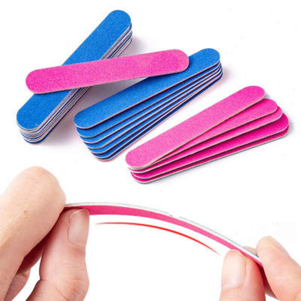20pcs Professional Nail Files and Buffers for Women Girls, Sanding Nail Buffering Files for Home and Salon Use for False Nails