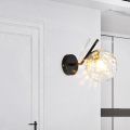 Nordic Wall Light Bedroom Bedside Led Night Light Modern Creativity Black Glass Ball Wall Surface Indoor Decorations Fixtures