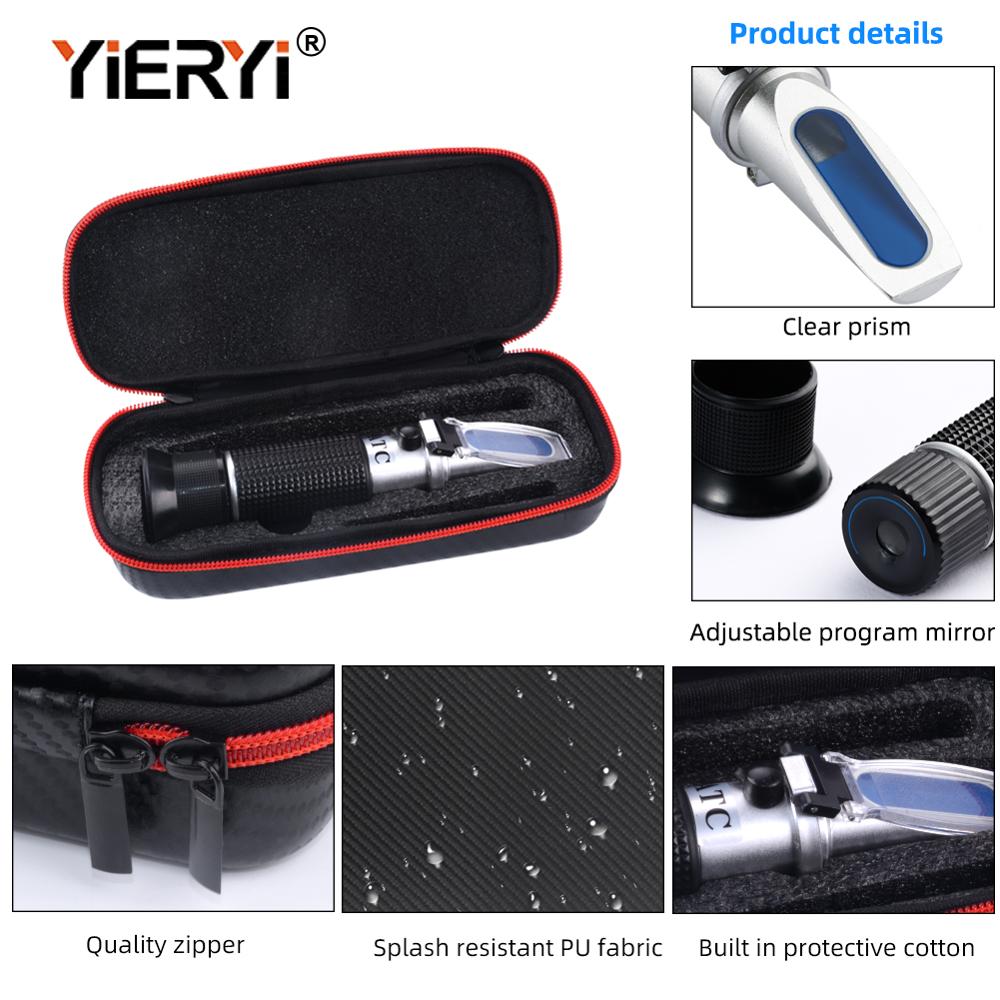yieryi urea concentration Refractometer Engine Fluid Glycol Antifreeze Freezing Point Car Battery Refractometer 4 IN 1 Function