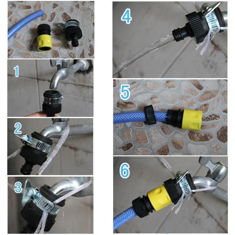 Universal Faucet Adapter Water Tap Connector Mixer for Hose Pipe Tap Kitchen Bathroom Faucet Nozzle Garden Kitchen Accessories
