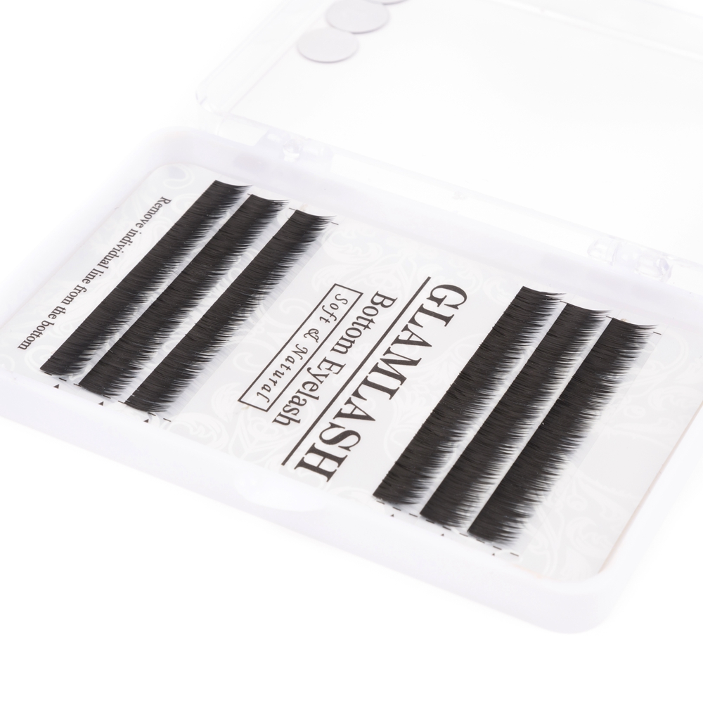 GLAMLASH J Curl 0.10 Thickness Eyebrow Eyelash Extension Bottom Lashes Makeup