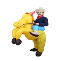 4 Colors Inflatable Horse Costumes Adult Ride on Toys Cosplay Suits Animal Fancy Dress Halloween Carnival Party Costume Blow Up
