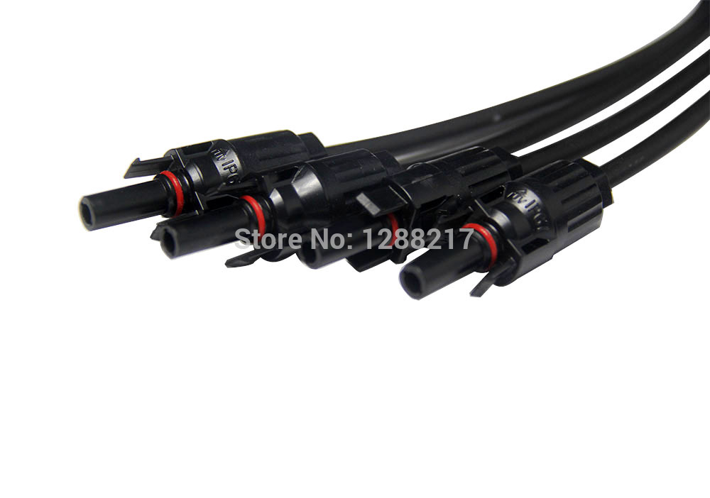 Free Shipping !! 1 Pair PPO Material IP67 With TUV CE Solar Connector 1 To 4 Y Branch PV Connector for Solar Panels Connect